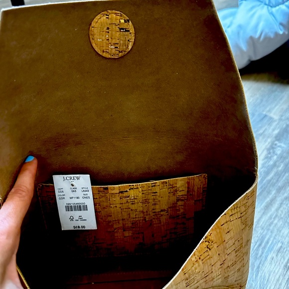 J. Crew Cork Clutch Purse With Gold Flecks Tag is still on. - Picture 7 of 8